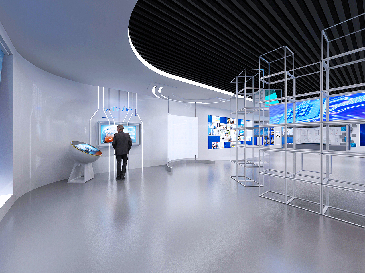 化工类展厅3D效果图（图ZMzAwMDE0OTUy） - 建筑/空间 - 站酷设计师3D设计联系我原创素材 - 站酷ZCOOL