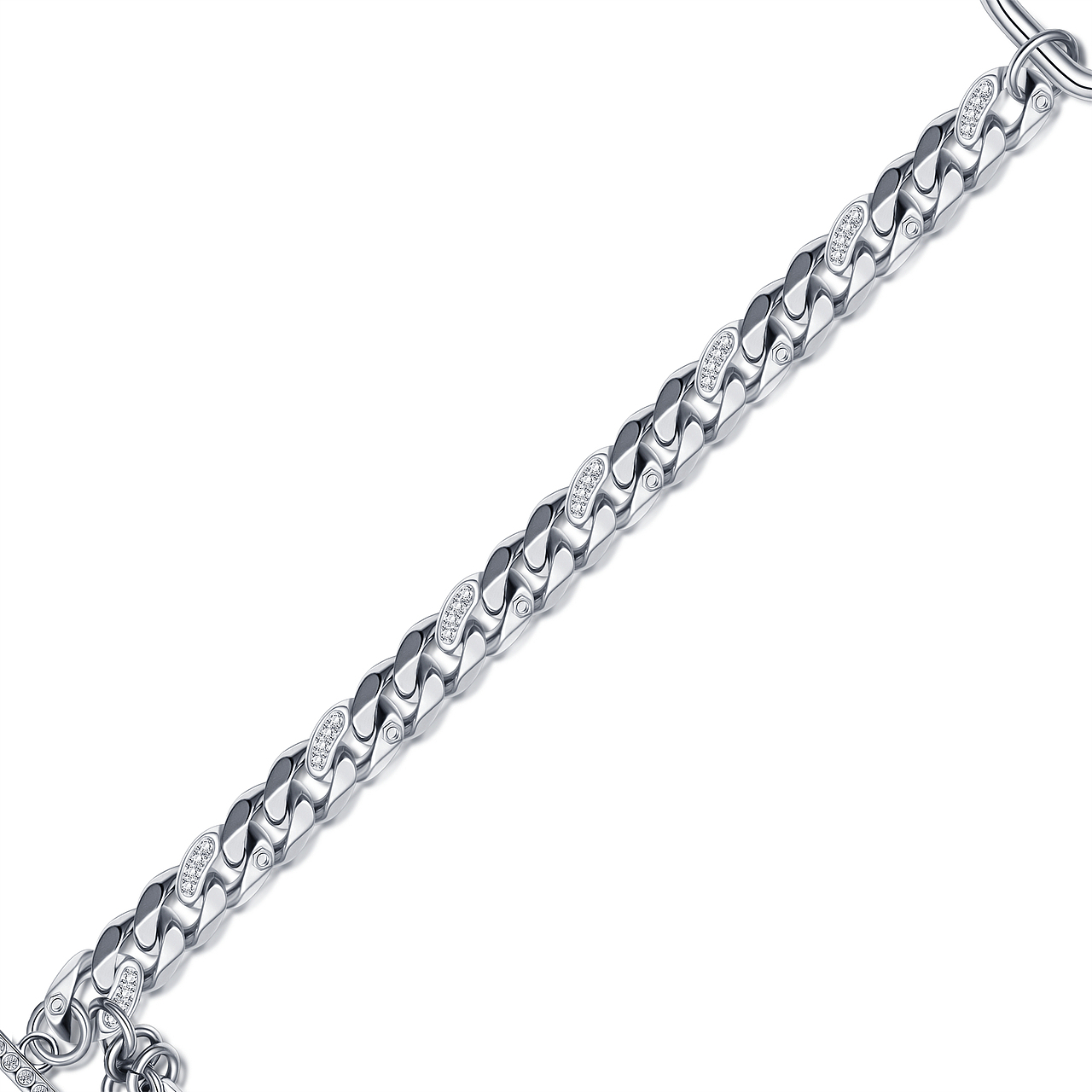 银饰男士手链 修图后期