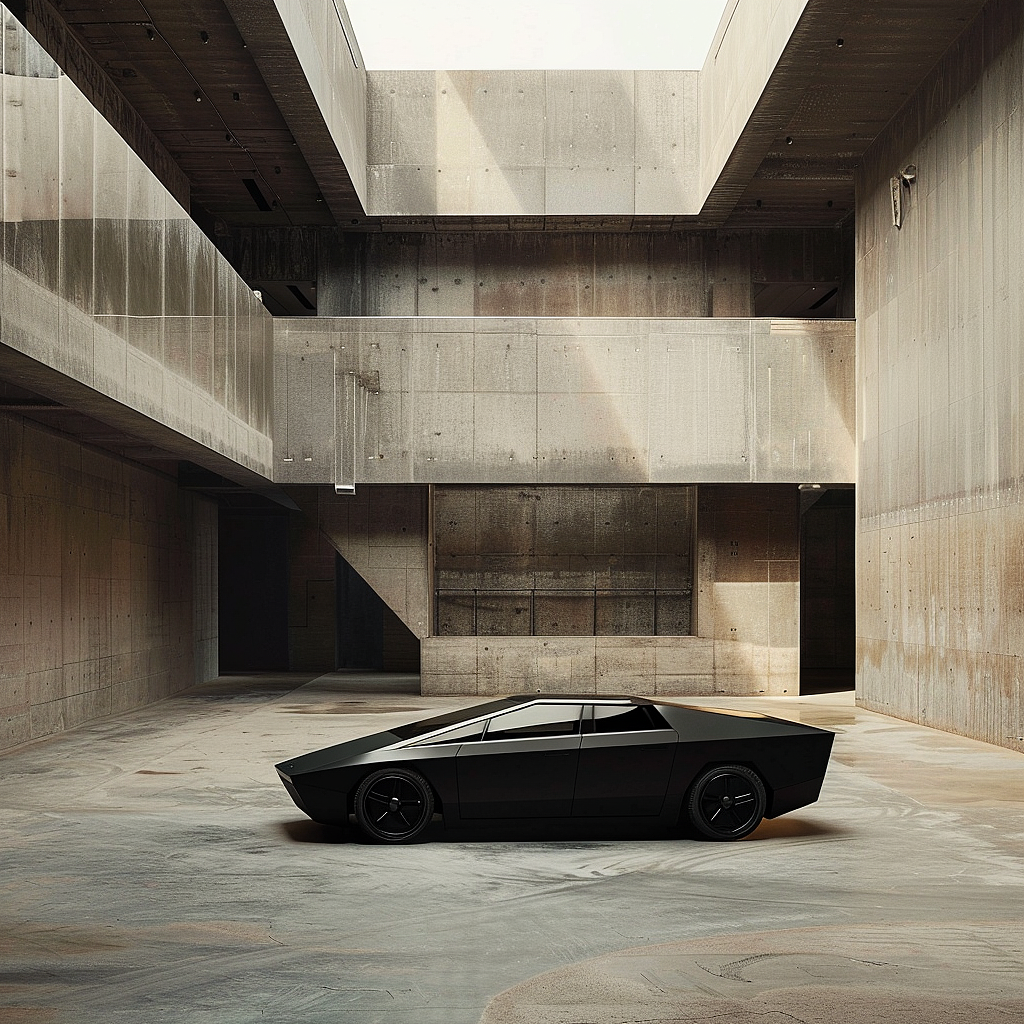 概念 Cybertruck皮卡变形体 - 正侧