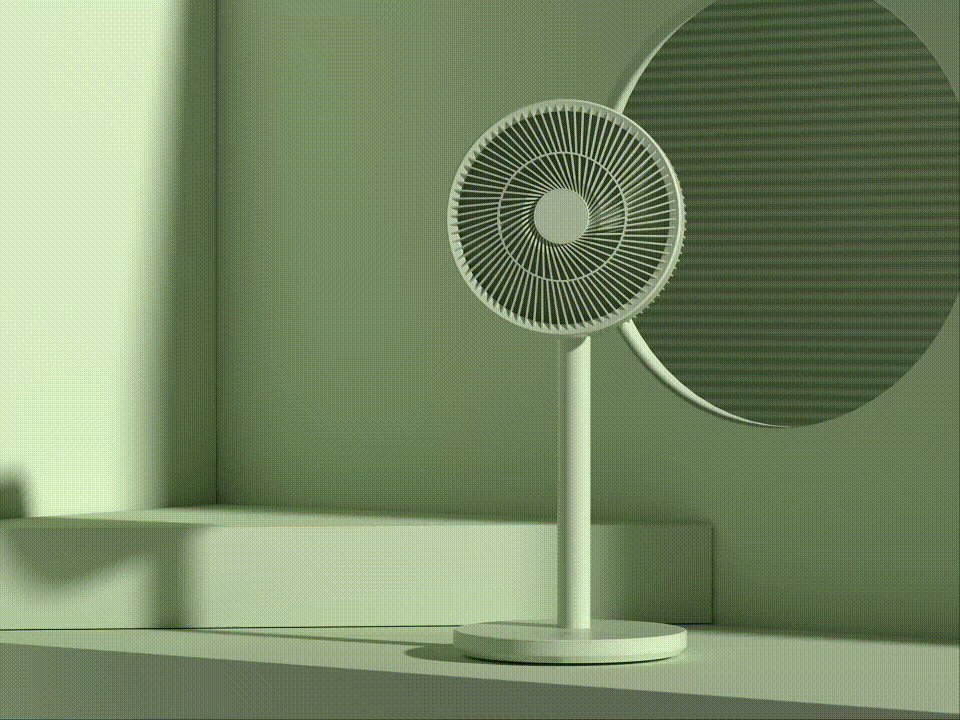 WIND WIRE 风扇产品场景渲染