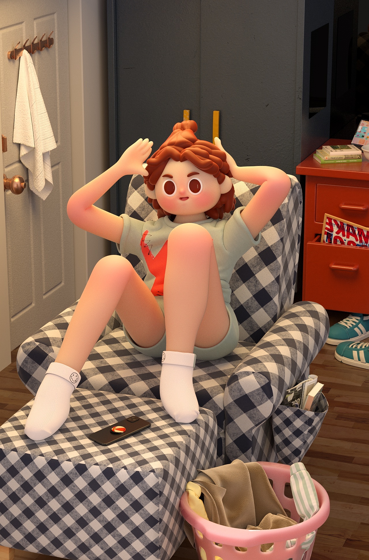 宅家一整天（图ZMzE3ODcwNTE2） - 人物/生物 - 站酷设计师小马SUA原创素材 - 站酷ZCOOL