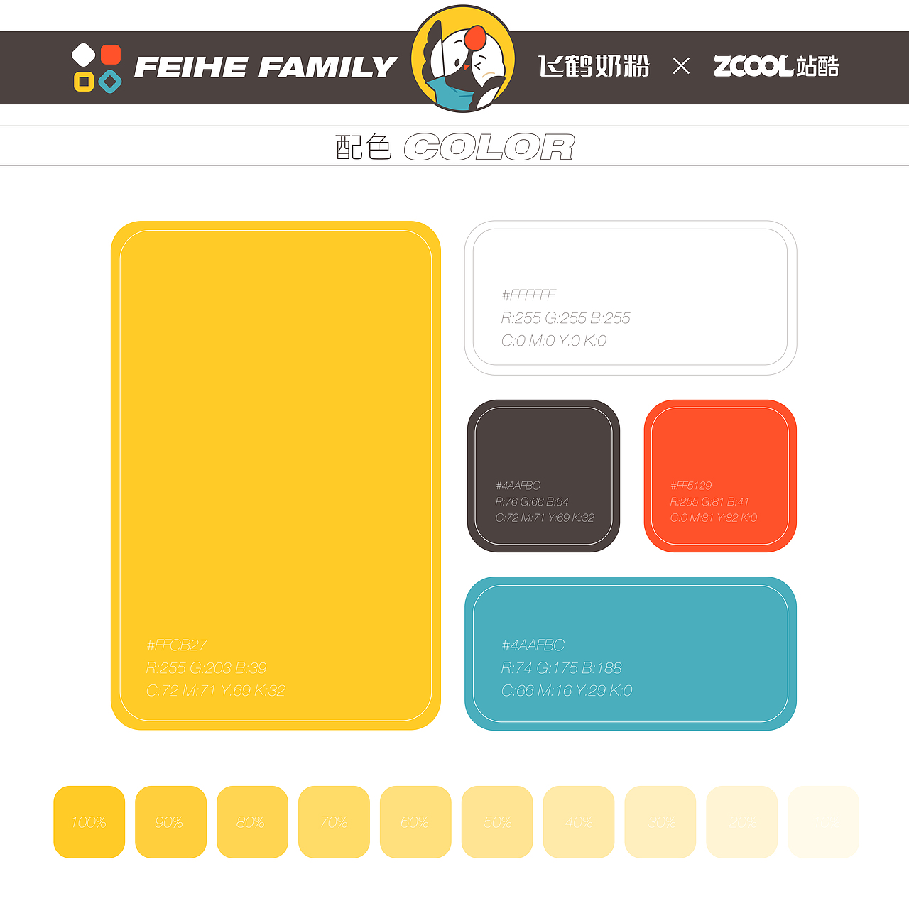 飞鹤家族 FEIHE FAMILY-IP形象设计（图ZMzM3NDY3MzQ0） - IP形象 - 站酷设计师纷扰君原创素材 - 站酷ZCOOL