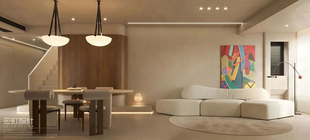 亚町设计|奶油微诧寂诠释极简风格（图ZMzExMTM2OTYw） - 家装设计 - 站酷设计师亚町设计原创素材 - 站酷ZCOOL
