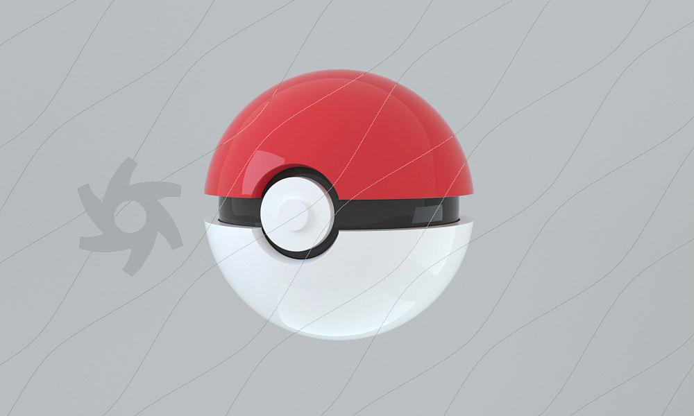 C4D简单练习-精灵球