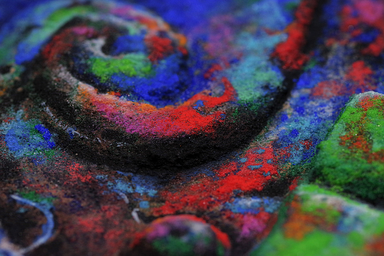 【岩彩•青铜器】望山 • 千年之蓝