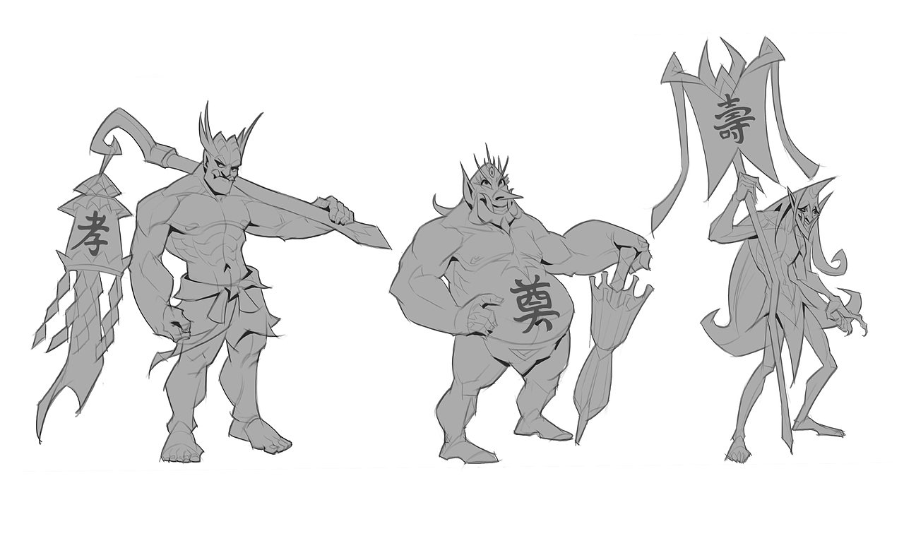 卡通头像、体型、设计练习（图ZMzU1ODgwNTEy） - 游戏原画 - 站酷设计师咕噜牛DZF原创素材 - 站酷ZCOOL