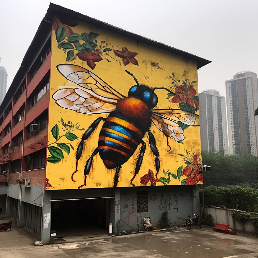 成都街头的大黄蜂