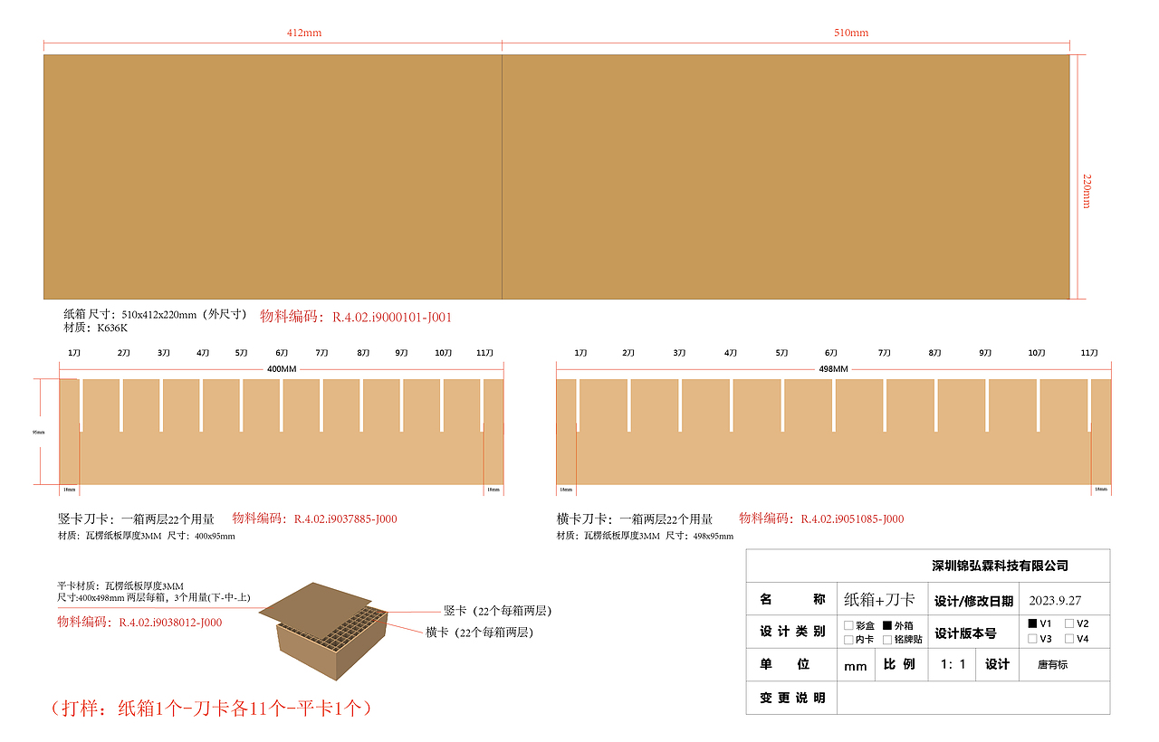 包装刀模排版设计