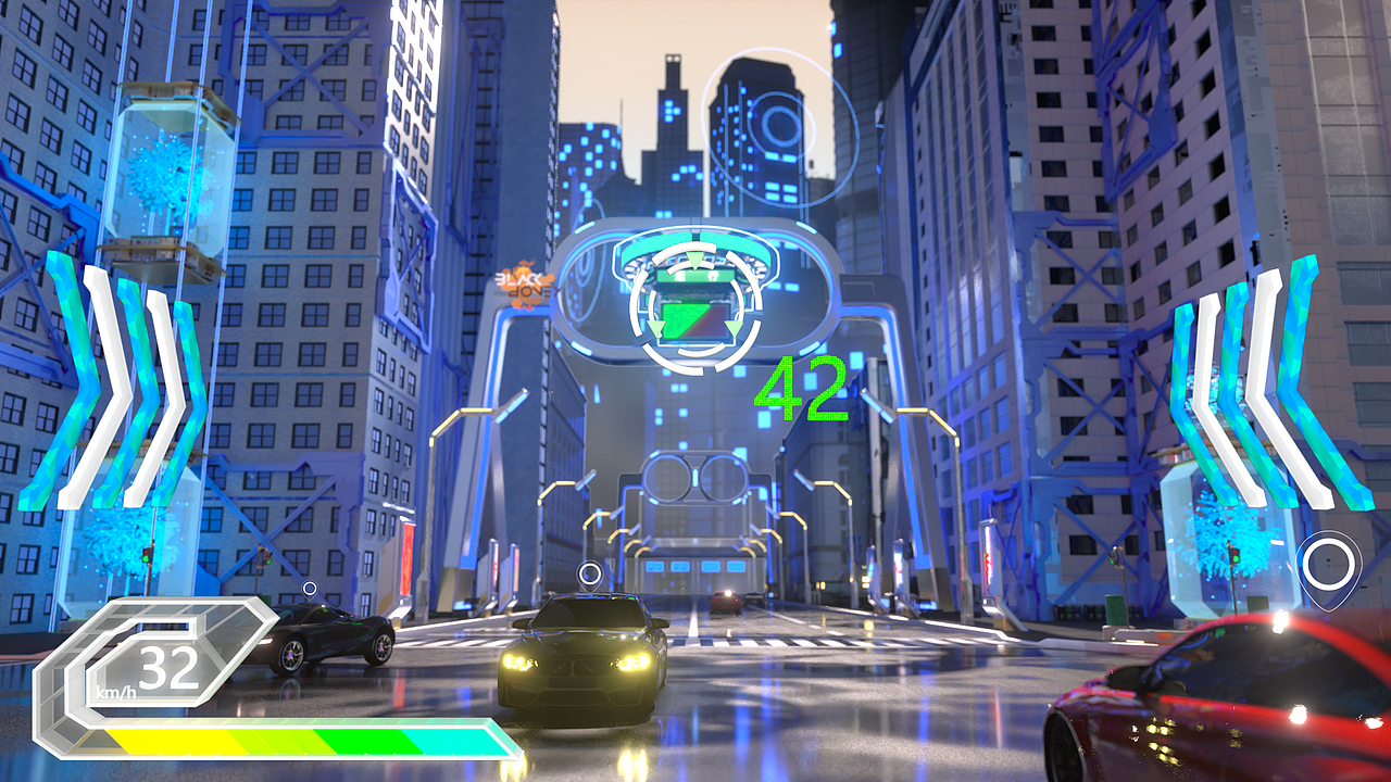 车辆hud-游戏风格