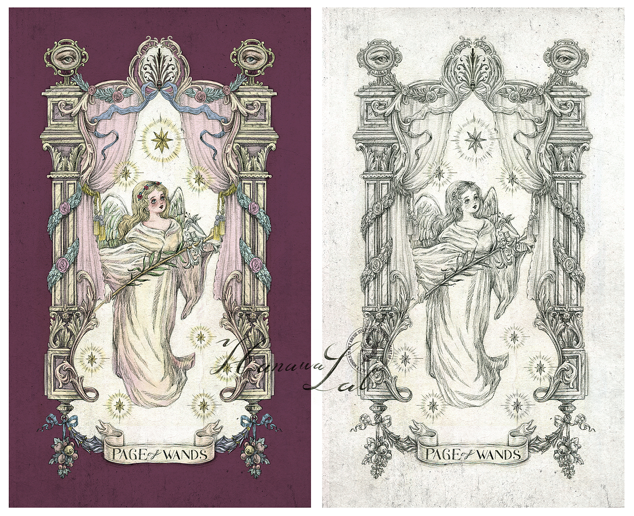 【珍宝塔罗】权杖系列（图ZMzIwMzAxNjE2） - 商业插画 - 站酷设计师hanawa花轮原创素材 - 站酷ZCOOL