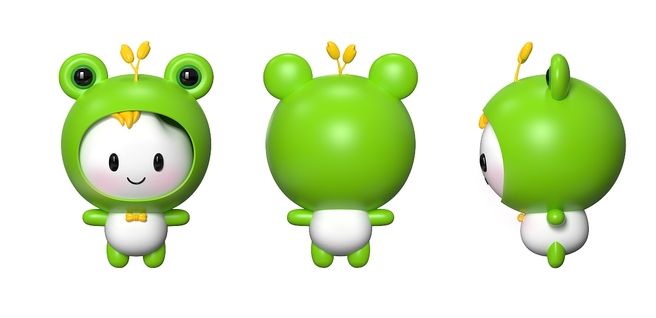 十月稻田 稻稻系列 大米包装设计 稻稻卡通人物设计