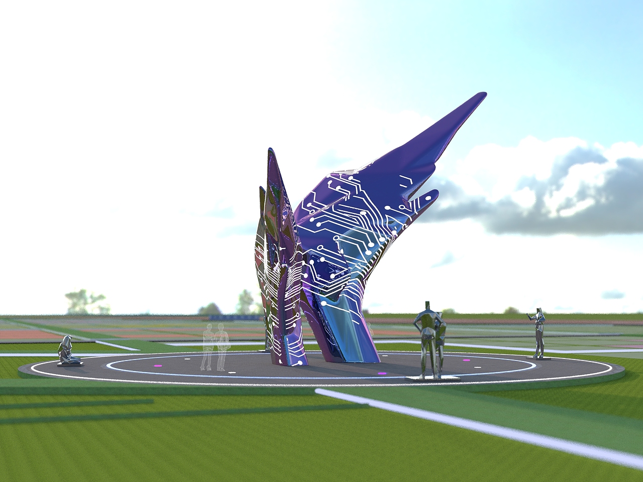 《飞翔之翼》（图ZMzM5MTQzMTcy） - 雕塑 - 站酷设计师袁启成原创素材 - 站酷ZCOOL