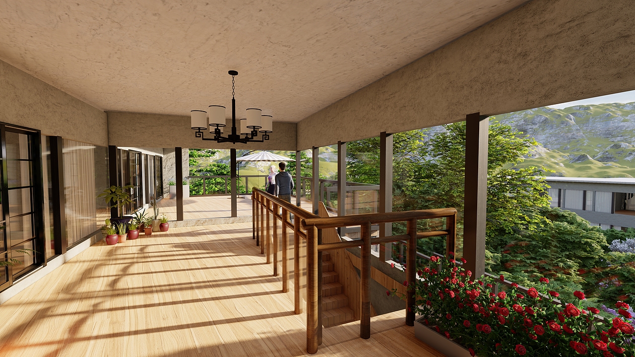 特殊地形建筑景观建筑模型