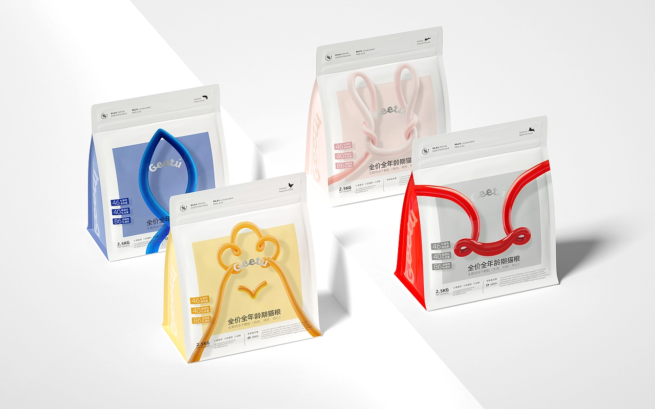 Geetu 宠物品牌包装设计 &middot; 猫粮 品牌