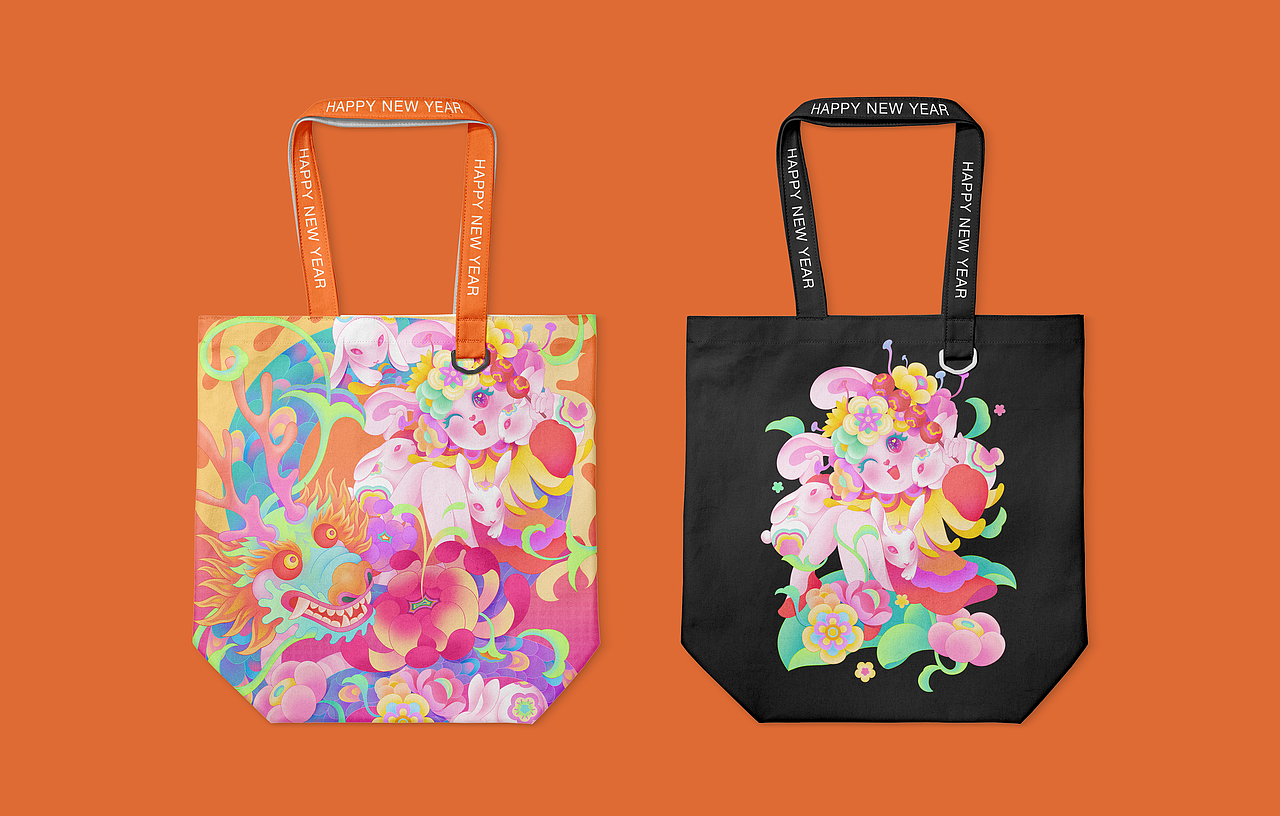 2023兔年贺岁插画设计（图ZMzIzMTY3NDQw） - 商业插画 - 站酷设计师小野仙踪原创素材 - 站酷ZCOOL