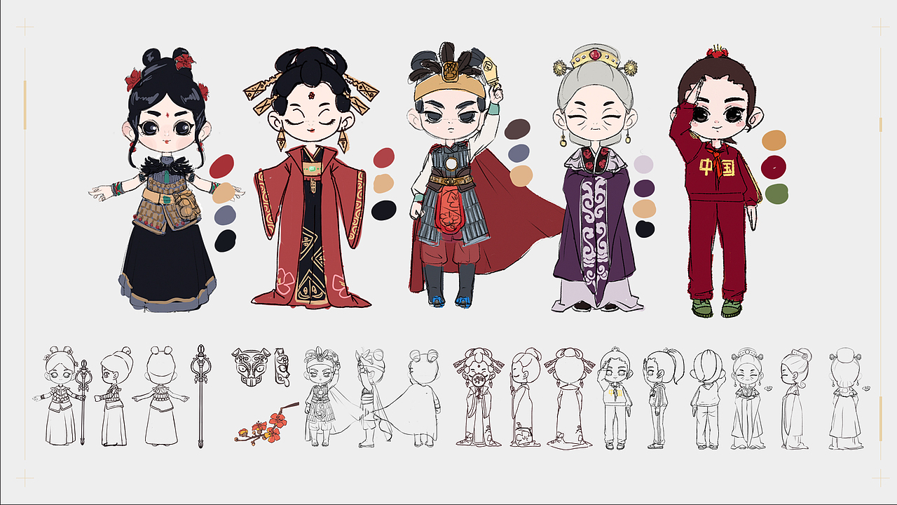 冼夫人ip形象设计|毕业设计作品