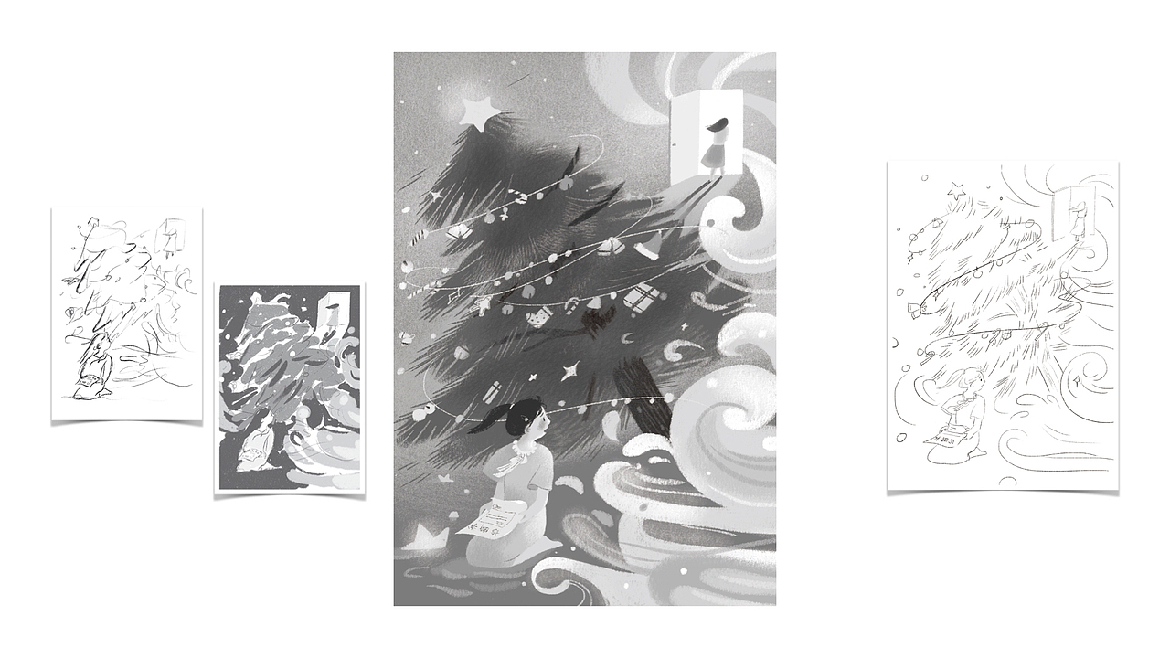 《一笼欢喜》封面及部分插图展示（图ZMzQ4MjY5ODcy） - 商业插画 - 站酷设计师哈皮蟹腿原创素材 - 站酷ZCOOL