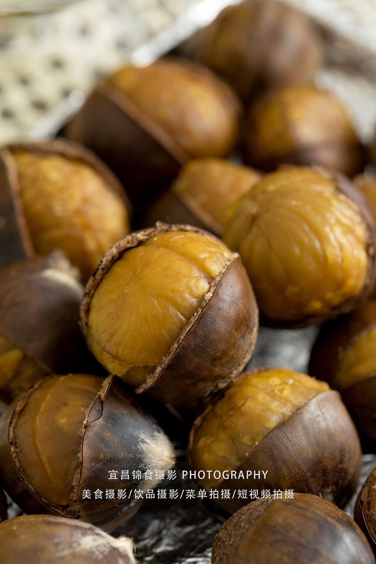 冰栗子拍摄/烤板栗拍照/生活风场景摄影/宜昌美食摄影