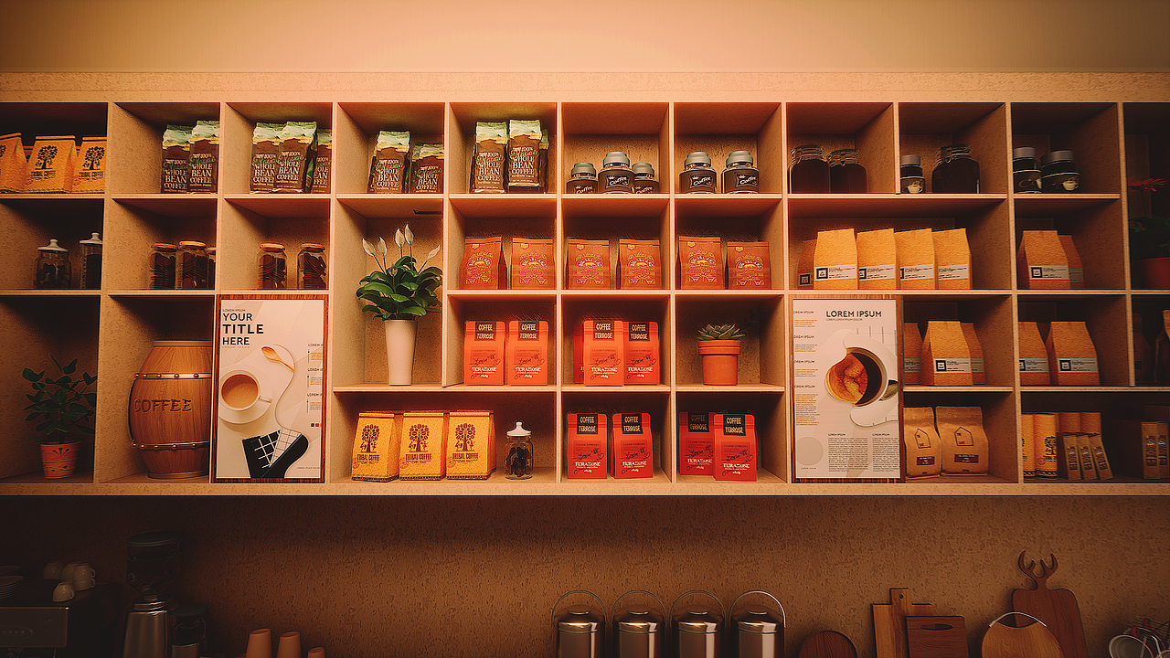 《时光咖啡店》UE5+Blender_Arkin