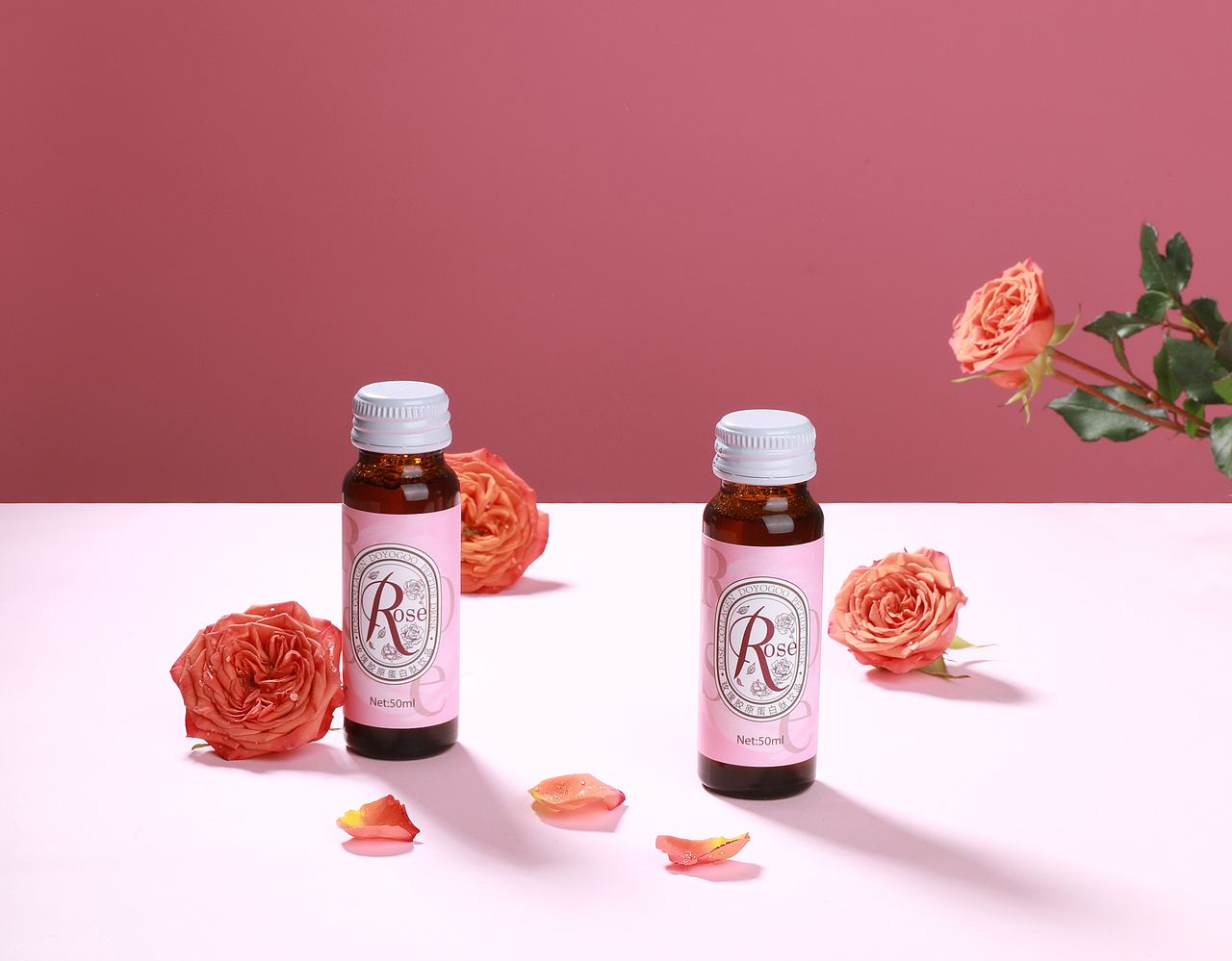 玫瑰胶原蛋白饮品拍摄（图ZMzAzNzY2MTY0） - 产品摄影 - 站酷设计师吃饭睡觉的豆子原创素材 - 站酷ZCOOL