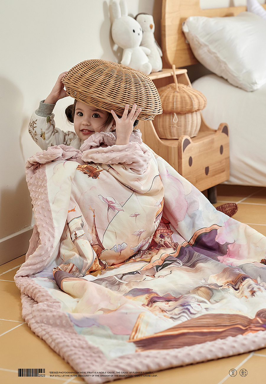 Diamonds婴童秋冬睡袋盖毯拍摄