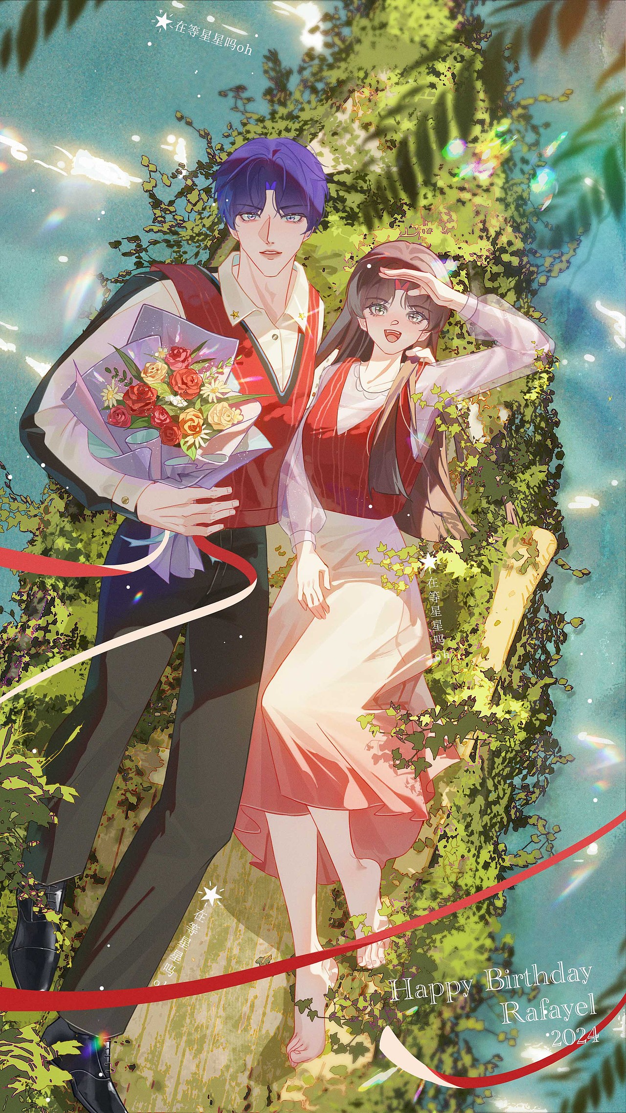 二次元插畫（圖ZMzY5ODU3MDI4） - 游戲原畫 - 站酷設(shè)計(jì)師在等星星嗎oh原創(chuàng)素材 - 站酷ZCOOL