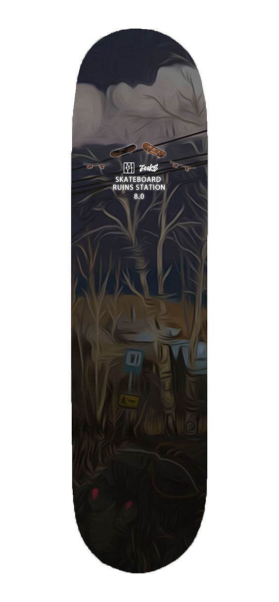 《滑板废墟站》