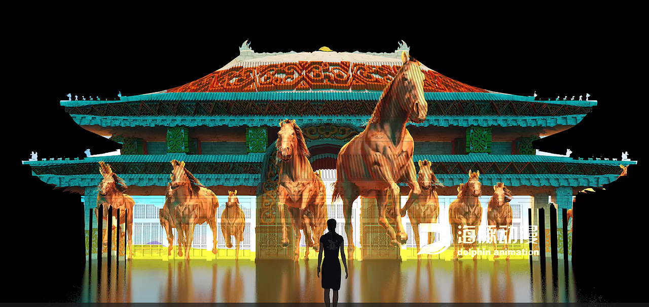 蒙古流源城3D Mapping光影秀（图ZMzY2NDk0MDg0） - 动画/影视 - 站酷设计师海豚动漫原创素材 - 站酷ZCOOL