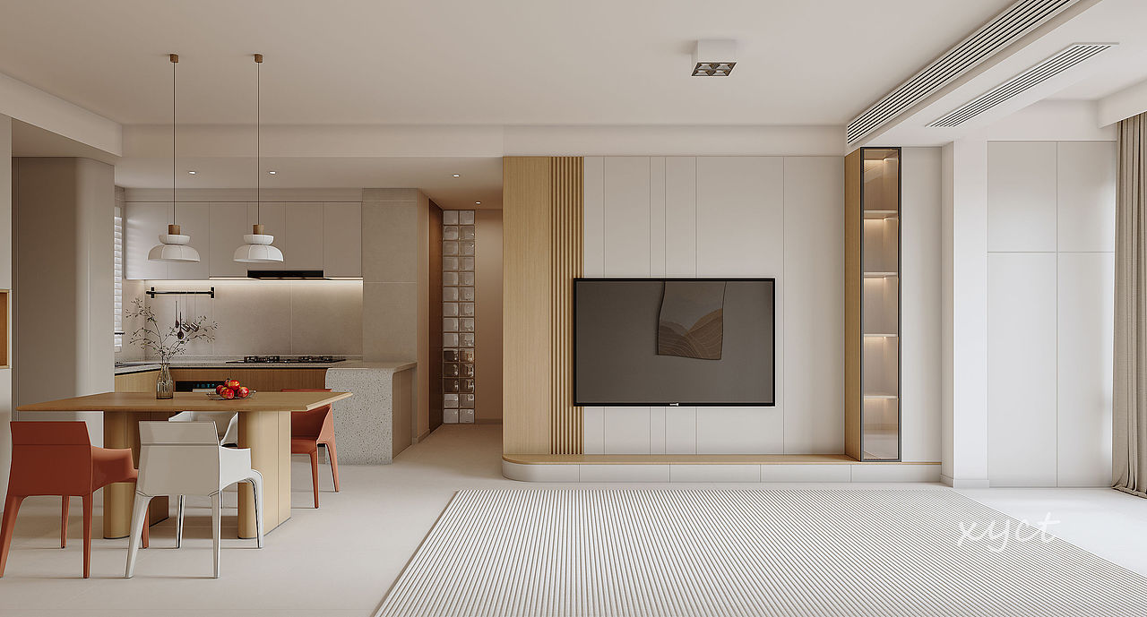 现代奶油风 | 温柔平静,幸福感满满的家