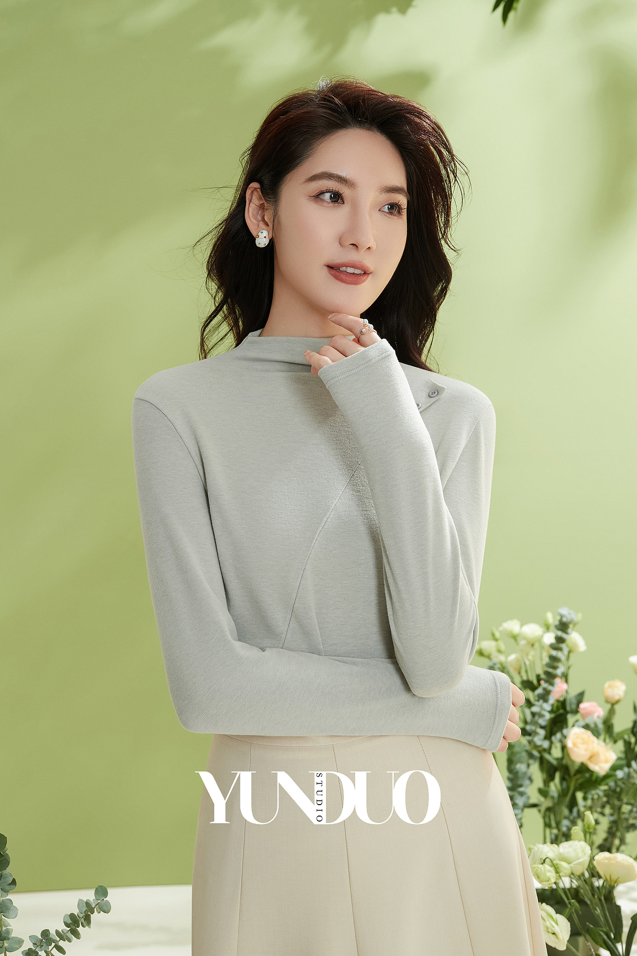 通勤款打底衫拍摄