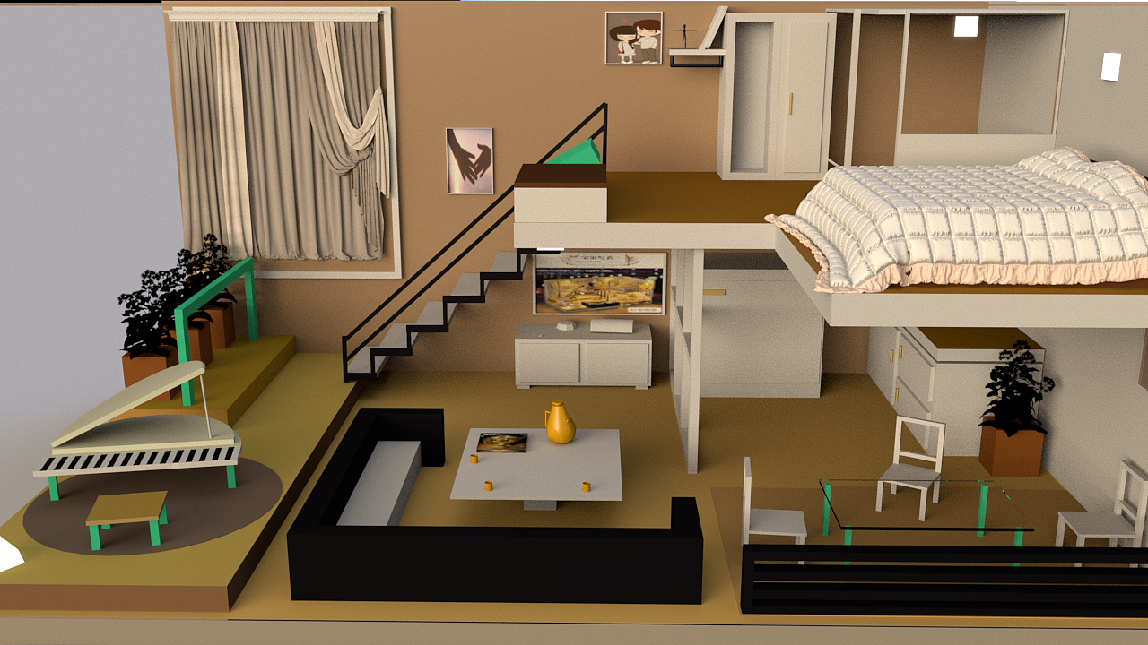 c4d小房子（图ZMjk2OTA4NDU2） - 其他UI - 站酷设计师洋村懒洋洋原创素材 - 站酷ZCOOL