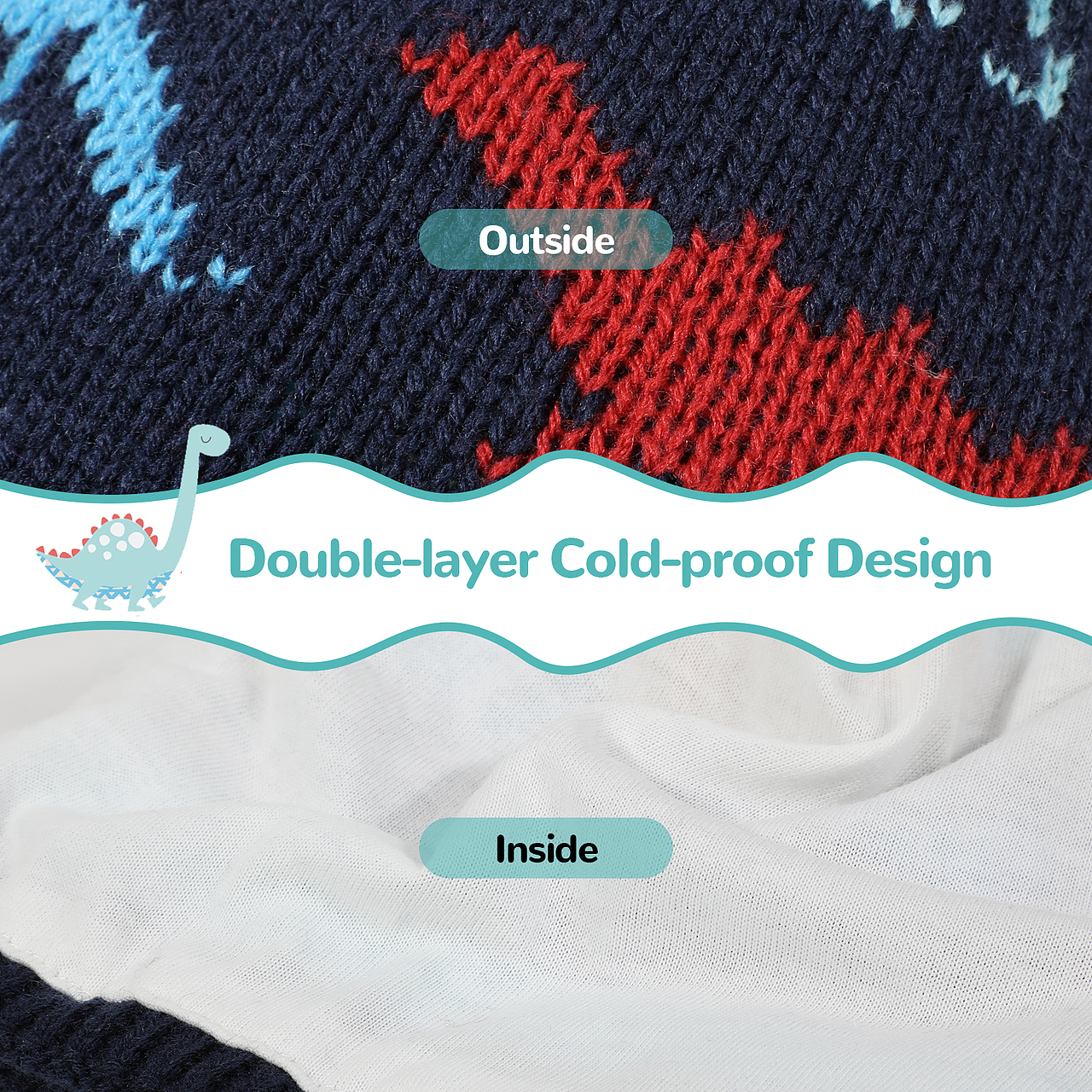 儿童帽子围脖两件套