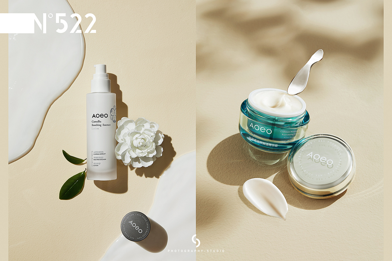 护肤摄影 | AOEO山茶花系列&522studio