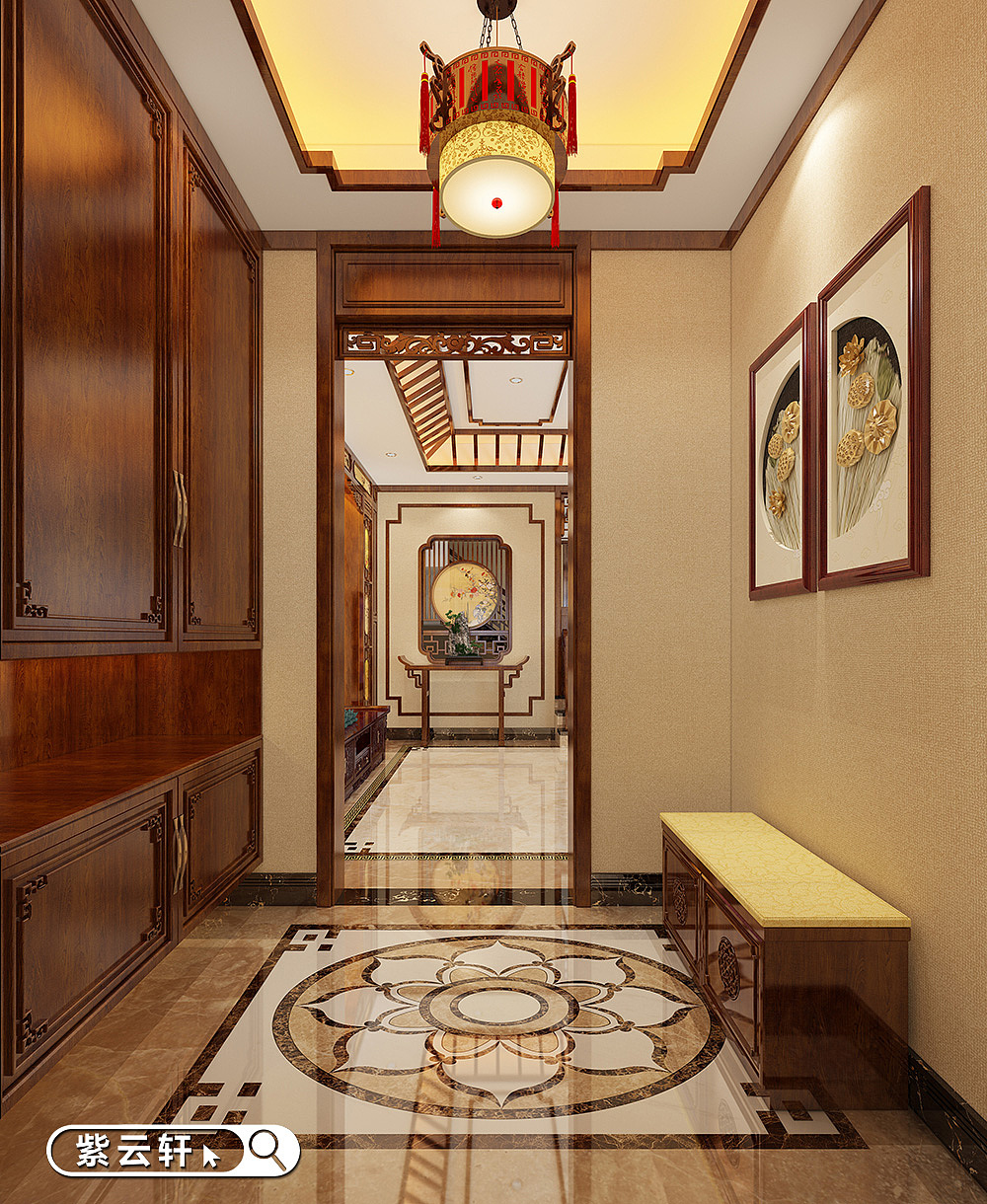 古田中式家庭装修设计原木风格回归自然（图ZMzM0NDUxMDMy） - 家装设计 - 站酷设计师紫云轩中式原创素材 - 站酷ZCOOL