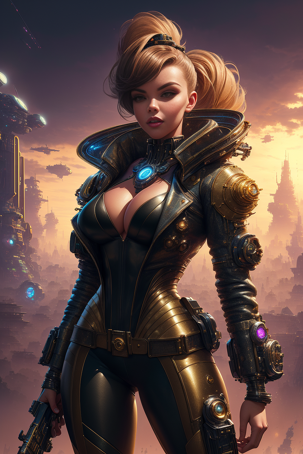 AIGC_朋克风角色02（图ZMzM5NDkyMzA0） - 艺术插画 - 站酷设计师寻找八大原创素材 - 站酷ZCOOL