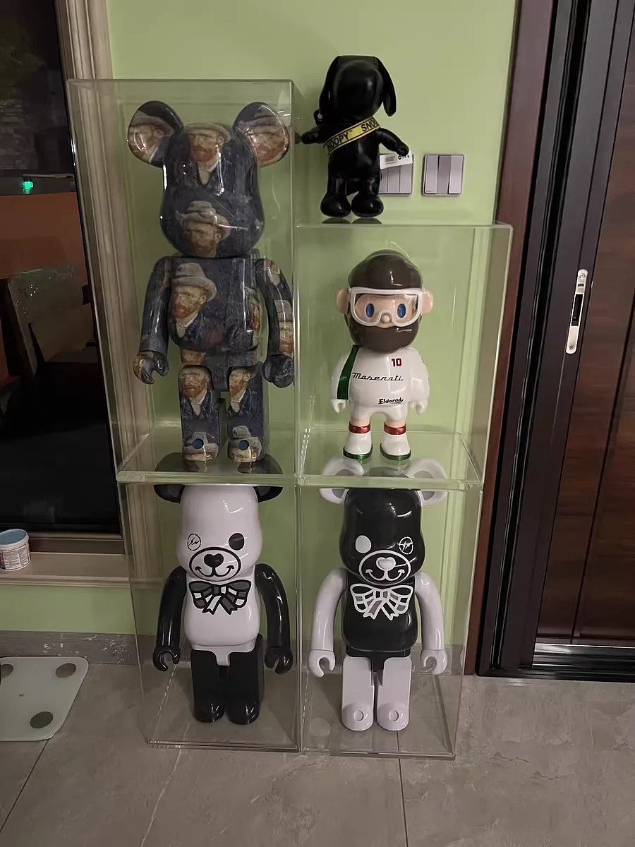 透明一体式盒子动漫手办模型积木收纳展示防尘保护罩