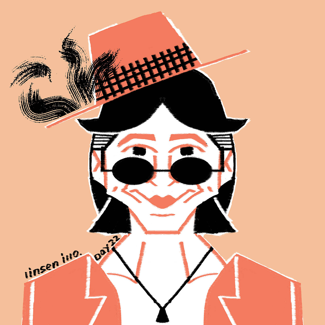 2024年1月肖像插画打卡记录（图ZMzYxNTk0Mzcy） - 商业插画 - 站酷设计师林森插画原创素材 - 站酷ZCOOL