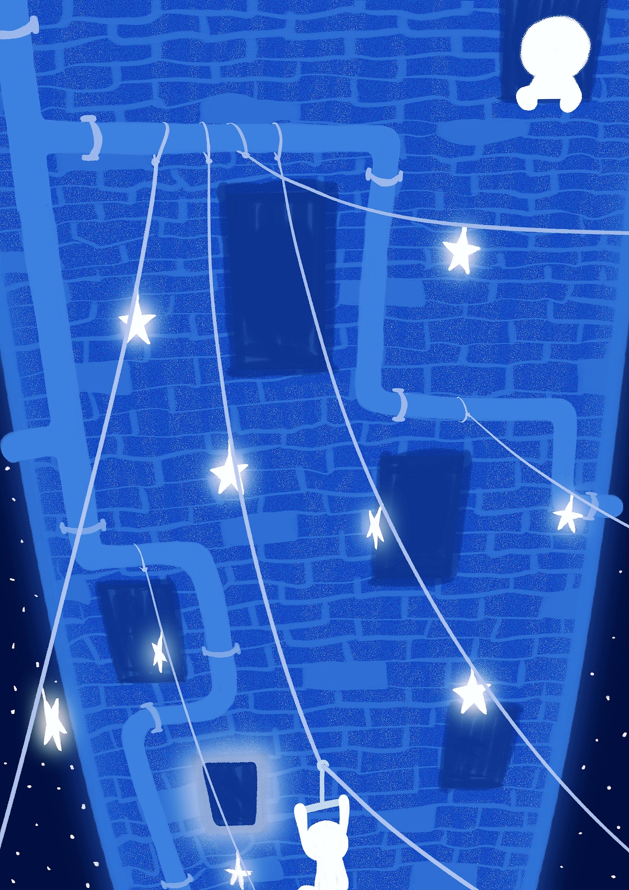 插画—倒转拨星澜（图ZMzA2NTgwNDE2） - 艺术插画 - 站酷设计师今天也想学画画呀原创素材 - 站酷ZCOOL