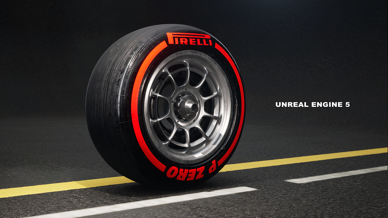 轮胎 UE5材质灯光渲染