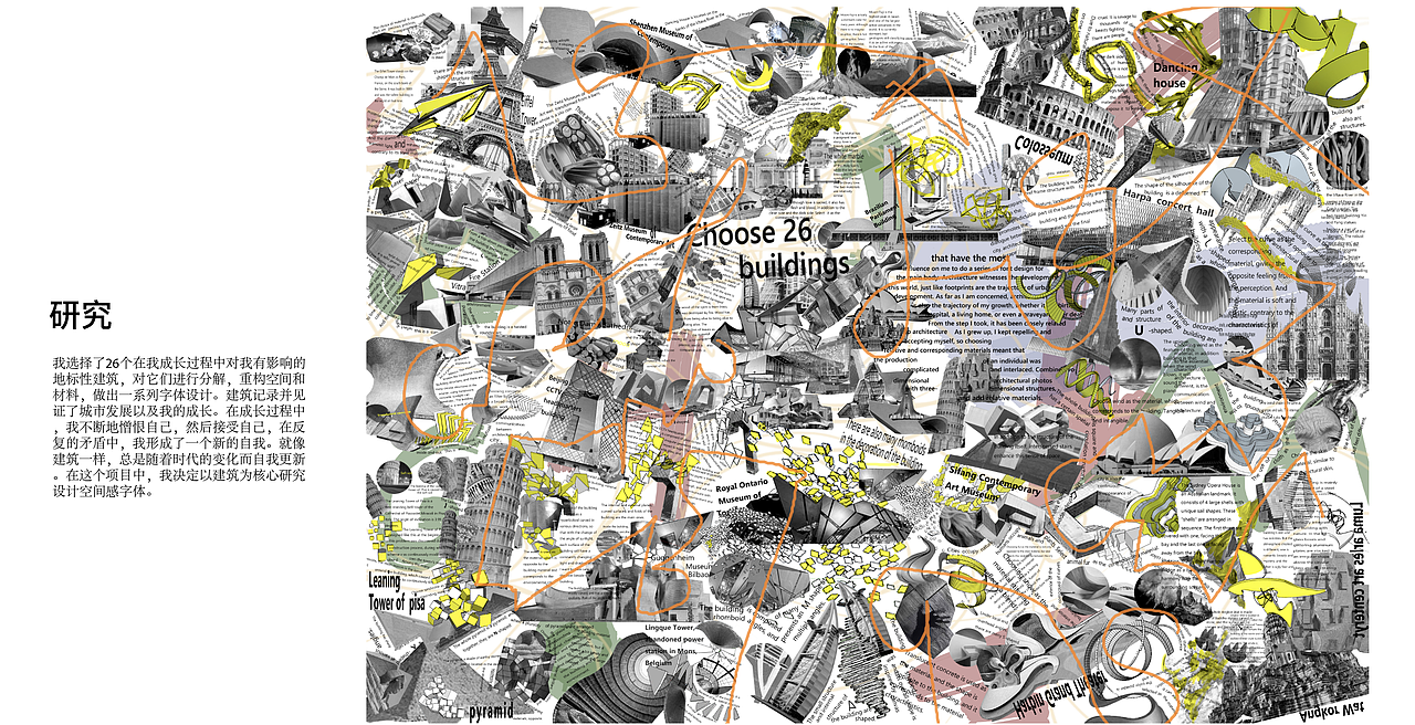 城市痕迹-字体设计