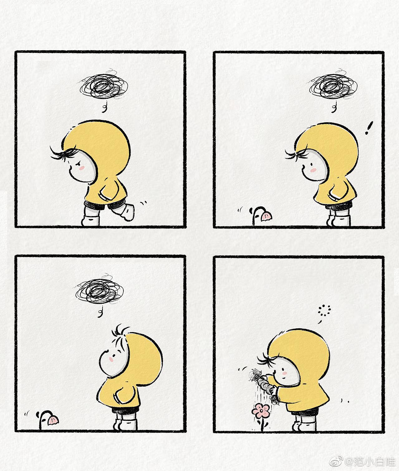 治愈时刻到了（图ZMzA1MTA5MTA4） - 艺术插画 - 站酷设计师范小白哦原创素材 - 站酷ZCOOL