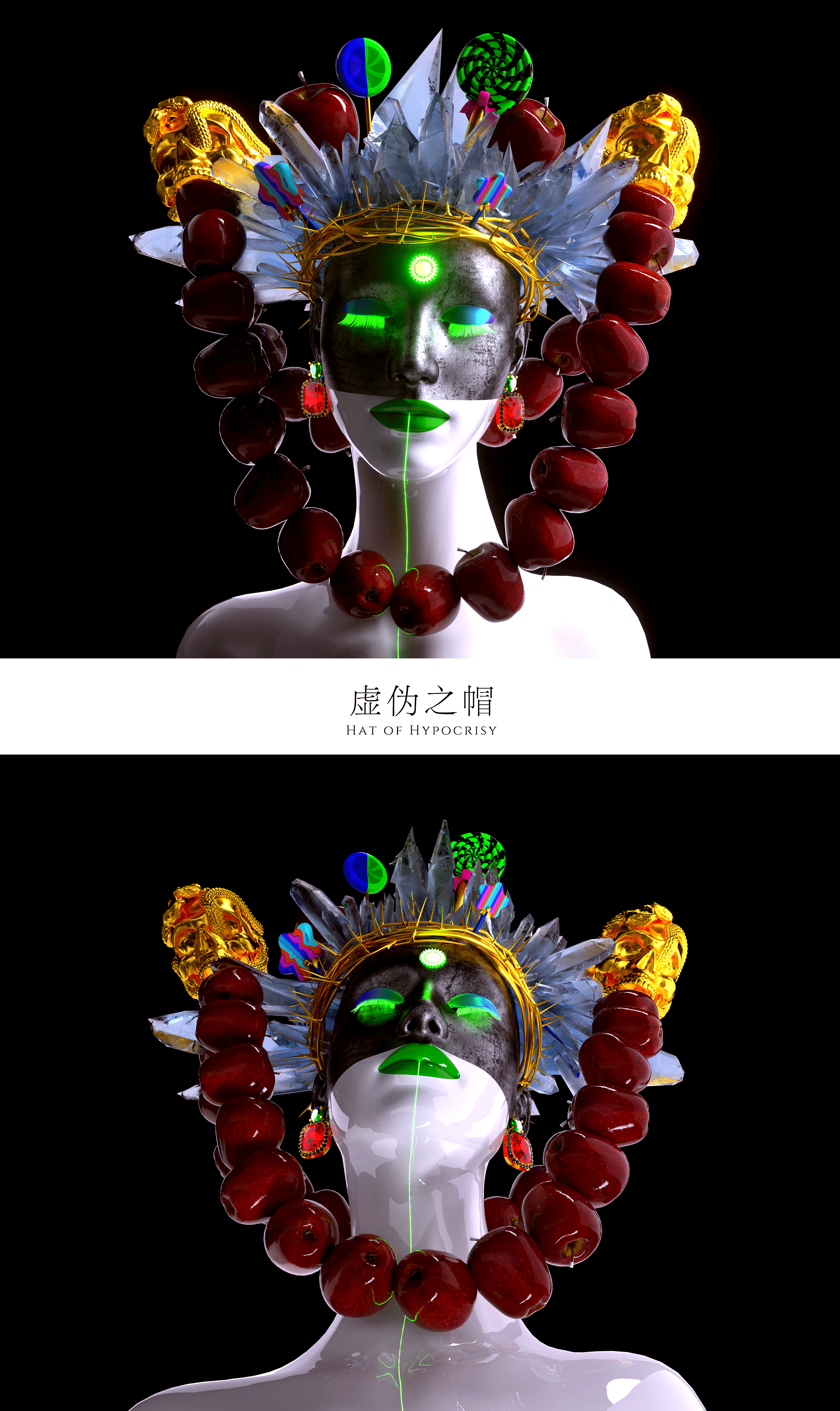 C4D虚拟人物头像【帽子戏法】（图ZMzA5MDk2MzY4） - 其他三维 - 站酷设计师炼金术师小玉米原创素材 - 站酷ZCOOL