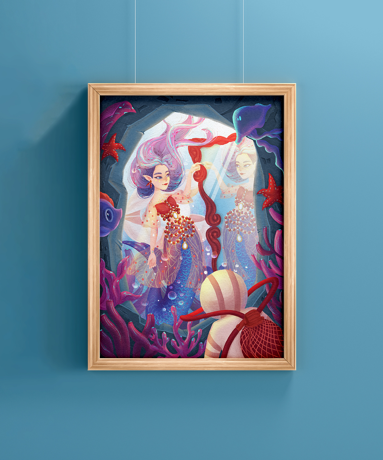 深海奇遇|美人鱼（图ZMzQ3Mzk5OTg4） - 商业插画 - 站酷设计师崔新月c原创素材 - 站酷ZCOOL