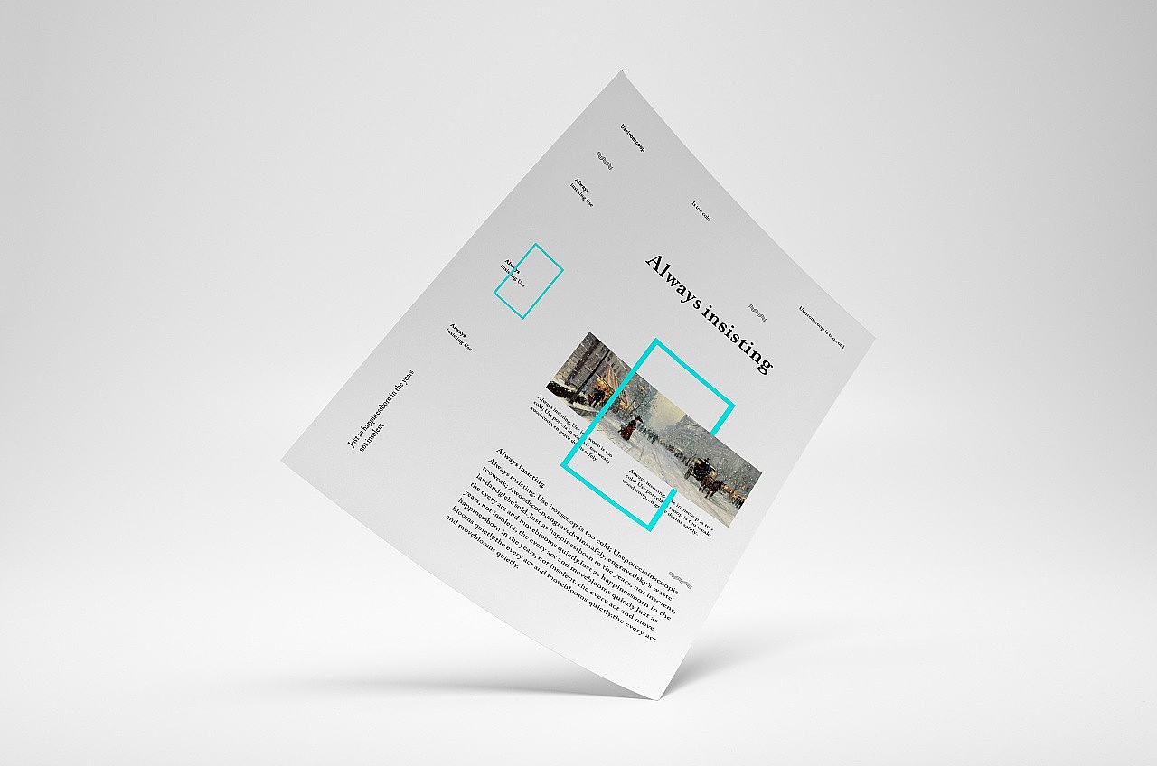 排版画册字体练习。