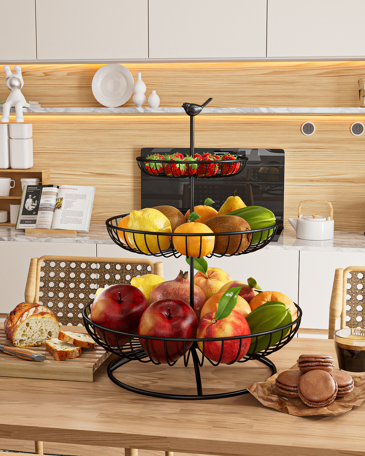 水果篮室内场景渲染