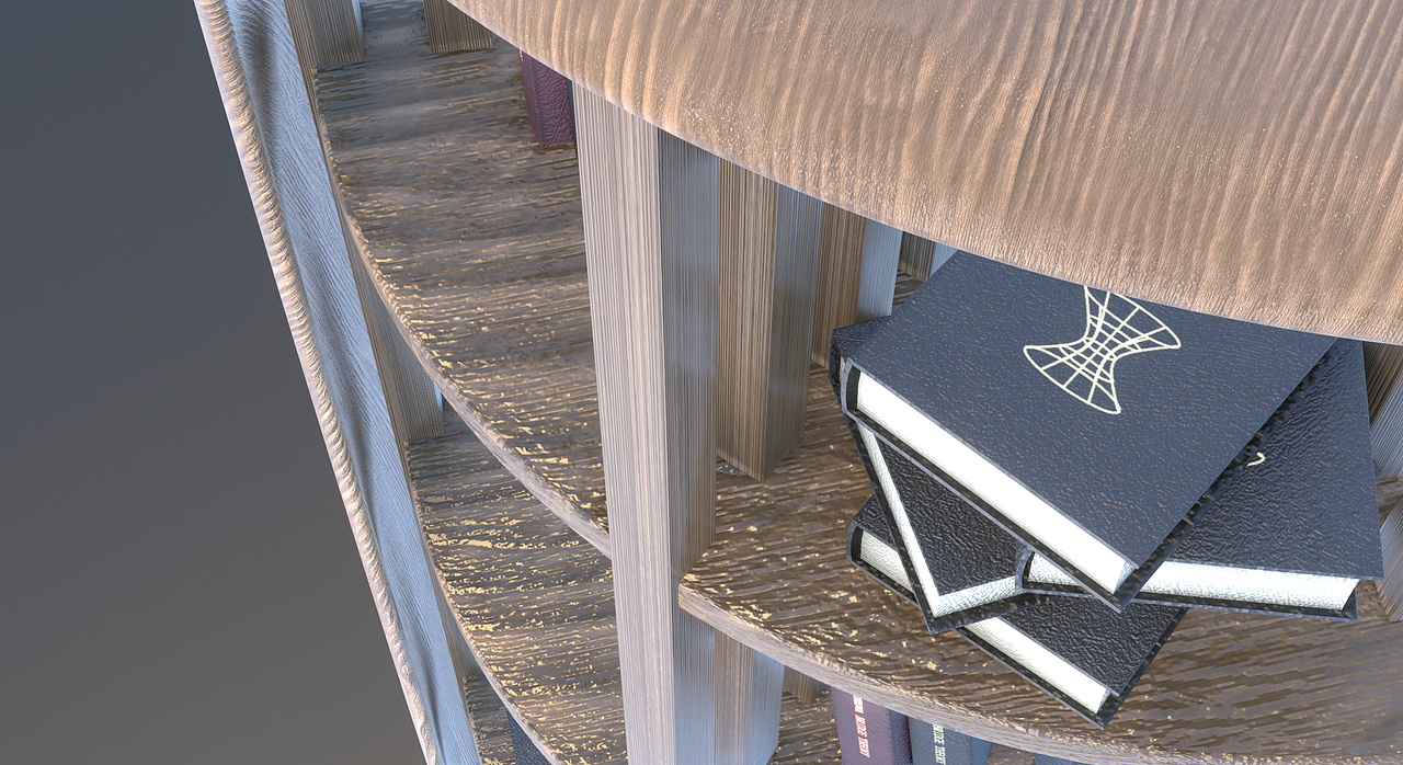 旋转书架（图ZMzI1MTE2OTUy） - 生活用品 - 站酷设计师我爱搅拌机原创素材 - 站酷ZCOOL