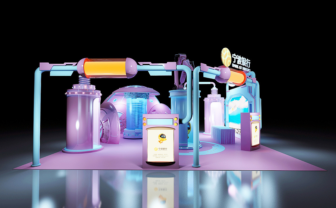 宁波银行展会设计
