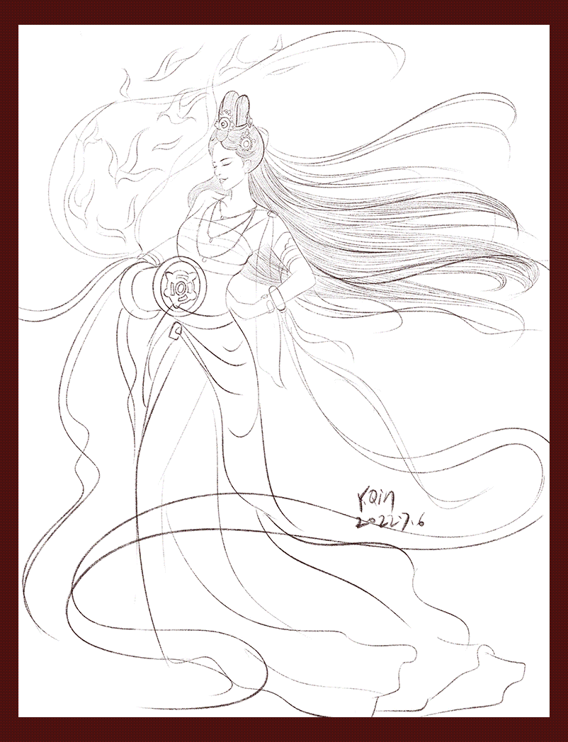 敦煌飞天/八音/九色鹿/鹿女（图ZMzA5MDc4OTky） - 商业插画 - 站酷设计师白纸不白yq原创素材 - 站酷ZCOOL