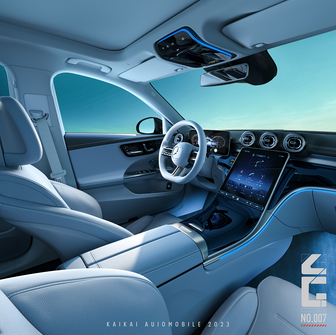 2023汽车内饰渲染（图ZMzU0NDU0ODMy） - 机械/交通 - 站酷设计师柳丁_原创素材 - 站酷ZCOOL