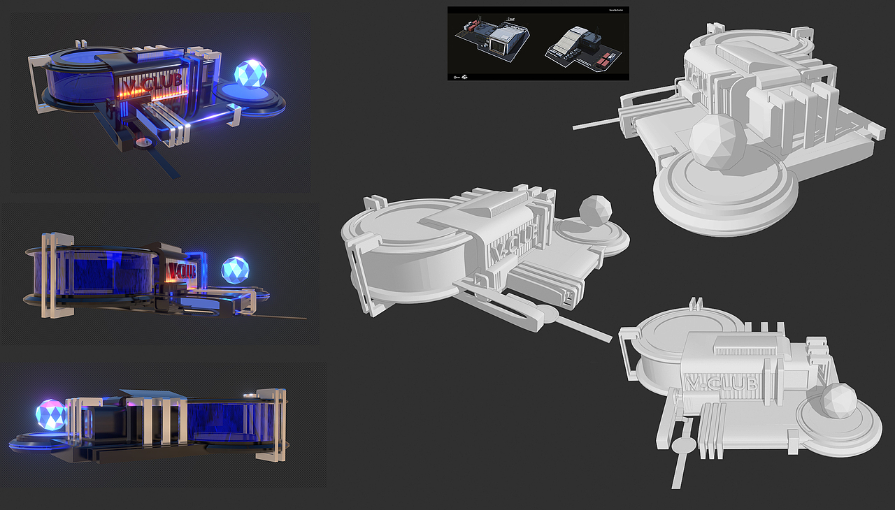 V-club虚拟现实场景概念